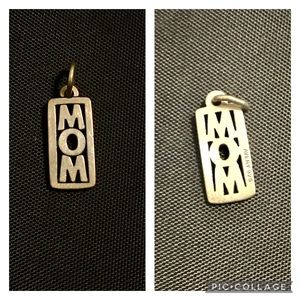 Sterling silver James Avery charm/pendant ‘MOM’